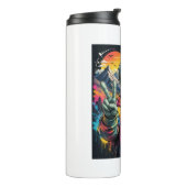 Grappige Alien Vibes Thermosbeker (Gedraaid links)