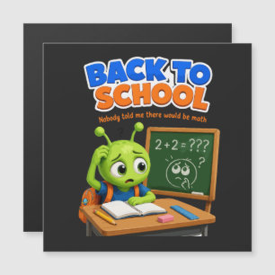 Grappige Alien Wiskunde Struggles Terug naar Schoo