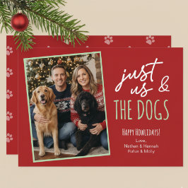 Grappige Alleen Wij & De Honden Howlidays-foto  Feestdagenkaart