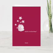 Grappige Allen u wenst is Liefde en Bacon Kaart (Achterkant)