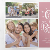 Grappige Alles is niet rustig Foto Collage Tri-Fol Drieluik Wenskaart (Binnenzijde eerst)