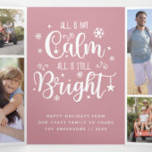 Grappige Alles is niet rustig Foto Collage Tri-Fol Drieluik Wenskaart (Binnenkant midden)