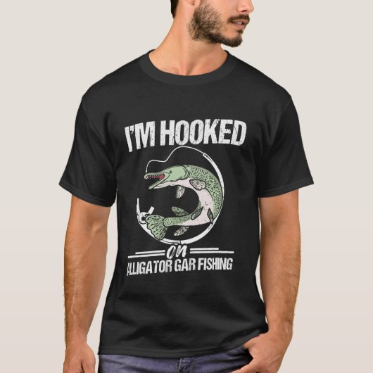 Grappige Alligator Gar Vissen 1 T-shirt (Voorkant)