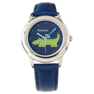 Grappige alligator gepersonaliseerd horloge
