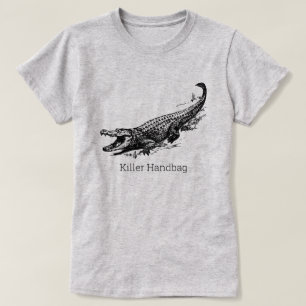 Grappige Alligator KILLER HANDTAS T-shirt