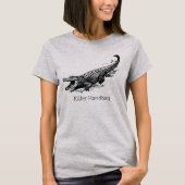 Grappige Alligator KILLER HANDTAS T-shirt (Voorkant)