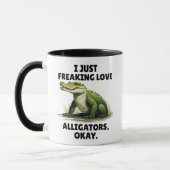 Grappige Alligator Liefhebber Mok Reptiel Liefhebb (Links)