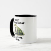 Grappige Alligator Liefhebber Mok Reptiel Liefhebb (Voorkant links)