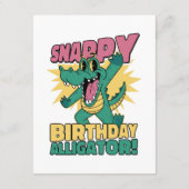 Grappige Alligator Lover en Verjaardag Krokodil Ga Informatiekaartje (Achterkant)