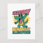 Grappige Alligator Lover en Verjaardag Krokodil Ga Informatiekaartje (Voorkant)