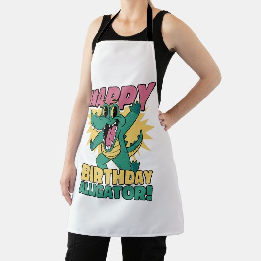 Grappige Alligator Lover en Verjaardag Krokodil Ga Schort (Insitu)