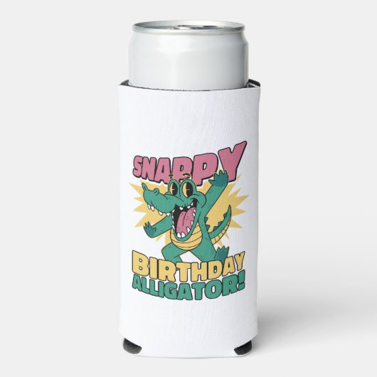Grappige Alligator Lover en Verjaardag Krokodil Ga Seltzer Blikjeskoeler (Seltzer Voorkant)