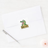 Grappige Alligator Lover en Zoökeeper Krokodil Vierkante Sticker (Envelop)