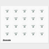 Grappige Alligator Pun Later Gator Ronde Sticker (Vel)