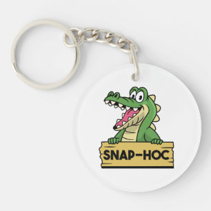 Grappige Alligatorliefhebber en krokodillenverzorg Sleutelhanger