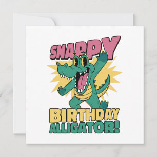 Grappige Alligatorliefhebber en Verjaardag Krokodi
