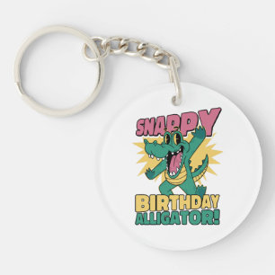 Grappige Alligatorliefhebber en Verjaardag Krokodi Sleutelhanger
