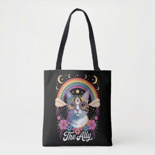 Grappige Ally Ca Pride Zonnebril Gay Pride LGBTQ Tote Bag