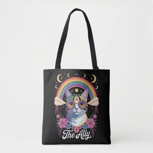 Grappige Ally Ca Pride Zonnebril Gay Pride LGBTQ Tote Bag (Voorkant)