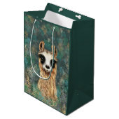 Grappige Alpaca Cadeautas (Voorkant Gekanteld)