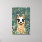 Grappige Alpaca Canvas Print (Voorkant)
