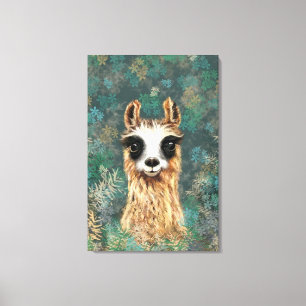 Grappige Alpaca Canvas Print