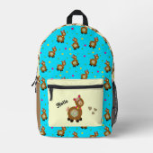 Grappige alpaca geprinte rugzak (Voorkant)