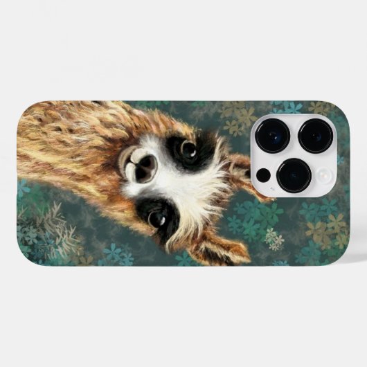 Grappige Alpaca iPhone hoesje (Achterkant (horizontaal))