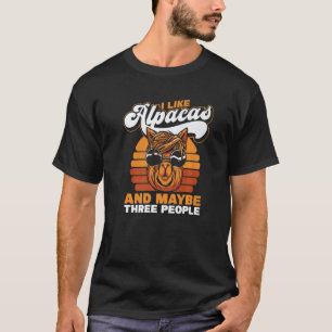 Grappige Alpaca Lama Dier T-shirt