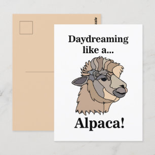 Grappige Alpaca Lama Dieren Briefkaart