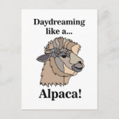 Grappige Alpaca Lama Dieren Briefkaart (Voorkant)