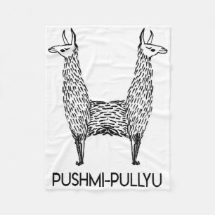 Grappige Alpaca Lama Stijl, Pushmi-pullyu Yoga Fleece Deken