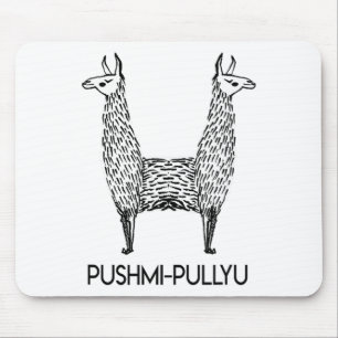 Grappige Alpaca Lama Stijl, Pushmi-pullyu Yoga Muismat