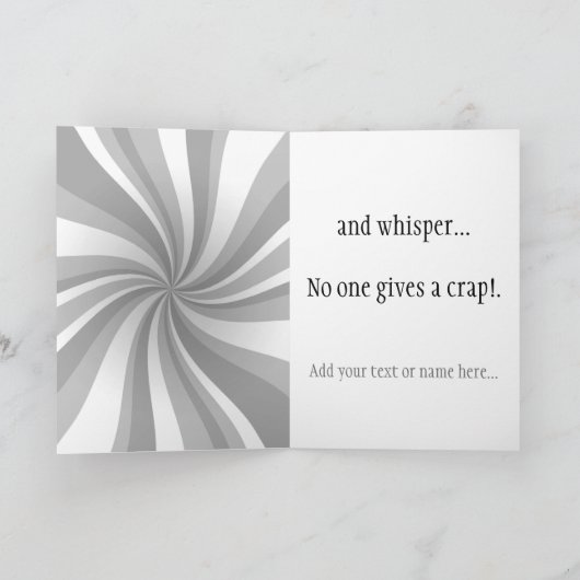 Grappige Alpaca Llama foto met grappen Kaart (Binnen)