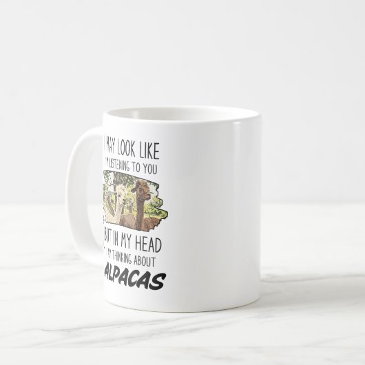 Grappige Alpaca Lover Mok (Voorkant links)