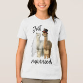 Grappige Alpaca Shirt bruid en bruidegom bruiloft  (Voorkant)