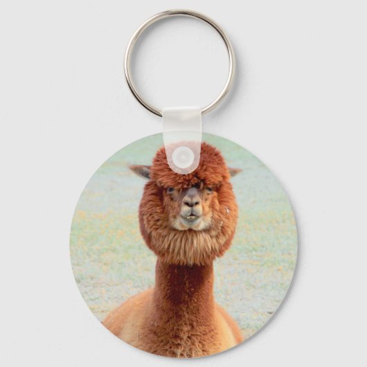 Grappige Alpaca sleutelhanger (Voorkant)
