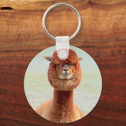 Grappige Alpaca sleutelhanger (Voorkant)