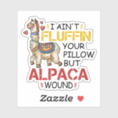 Grappige Alpaca Wond Llama Verpleegkundige Geschen Sticker (Vel)