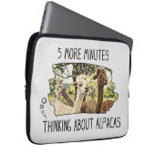 Grappige Alpacas laptophoes Laptop Sleeve (Voorkant Rechts)