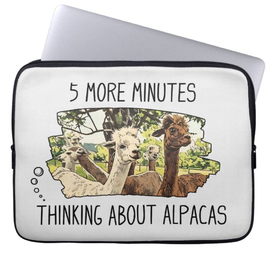 Grappige Alpacas laptophoes Laptop Sleeve (Voorkant)