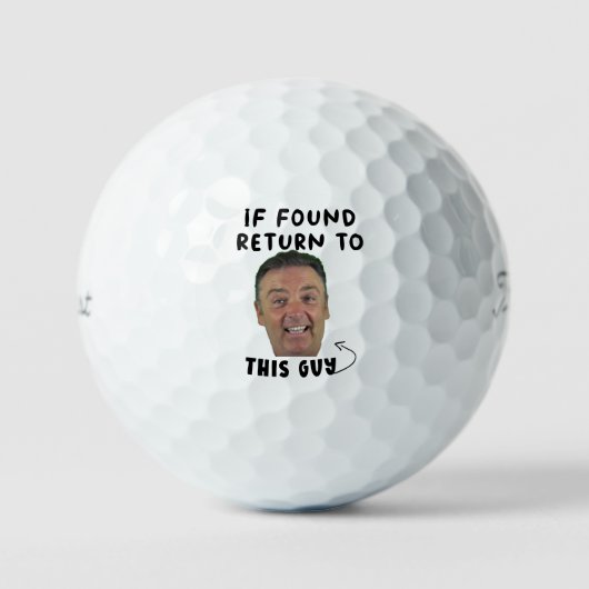 Grappige "Als Gevonden, Retourneer Aan" Golfballen (Voorkant)