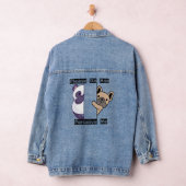 Grappige Alsjeblieft Neem Me Niet Waar Denim Jas Jacket (Hangar)
