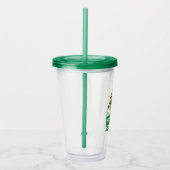Grappige Amazone Boomkikker Frogcore Positieve Quo Acryl Drinkbeker (Rechts)