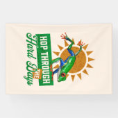 Grappige Amazone Boomkikker Frogcore Positieve Quo Spandoek (Horizontaal)
