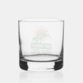 Grappige Amazone Boomkikker Frogcore Positieve Quo Whisky Glas (Achterkant)