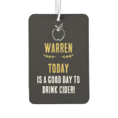 Grappige ambachtelijke ciderdrinker citaat luchtverfrisser (Achterkant)