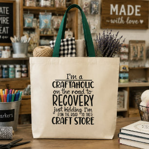 Grappige Ambachtsmaker Craftaholic  Tote Bag