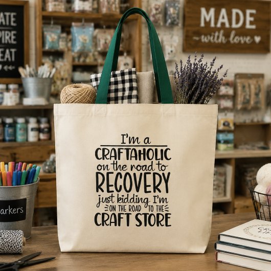 Grappige Ambachtsmaker Craftaholic Tote Bag