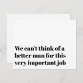 Grappige Ambtsaanvaarding Voorstel Trouw Ons Uitno Kaart (Voorkant / Achterkant)